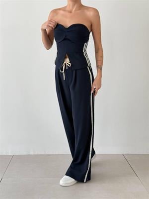 Premium Series Beli Lastikli Şeritli Pantolon 
