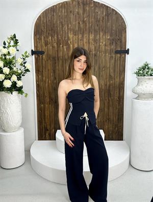 Premium Series Beli Lastikli Şeritli Pantolon 