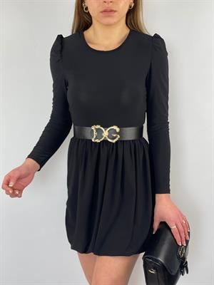 Sandy Kumaş Balon Etekli Elbise