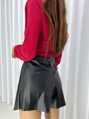 Sandy Kumaş Yakası Dantelli Vatkalı Tasarım Bluz