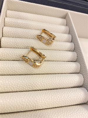 SB Xuping Zirkon ve Sedef Taş Detaylı Küpe 