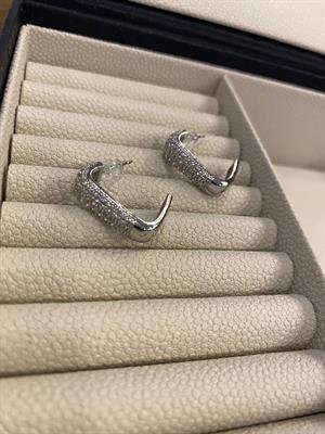 SB Xuping ZirkonTaşlı Köşeli Halka Küpe 