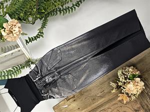 Sim Yıkamalı Yırtmaç Detaylı Uzun Jean Etek 