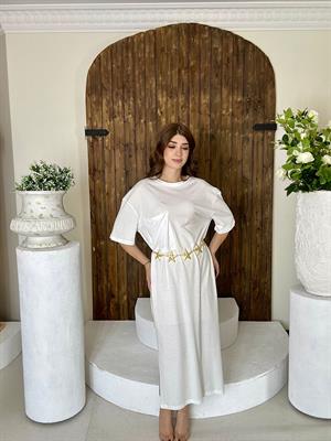 Süprem Kumaş Salaş Uzun Elbise