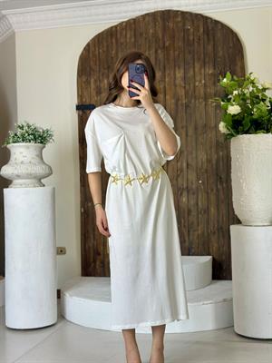 Süprem Kumaş Salaş Uzun Elbise