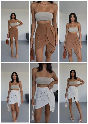 Taş Dizayn Tasarım Mini Etek 