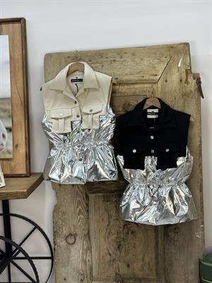 Tasarım Varaklı Kaşe Yelek