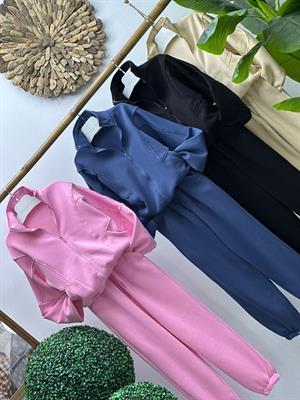 Üç İplik Dokuma İçi Şardonlu Jogger Eşofman Takım 