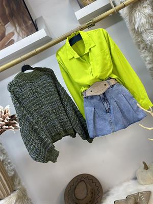 Yumoş Triko Yarasa Kol Kazak 