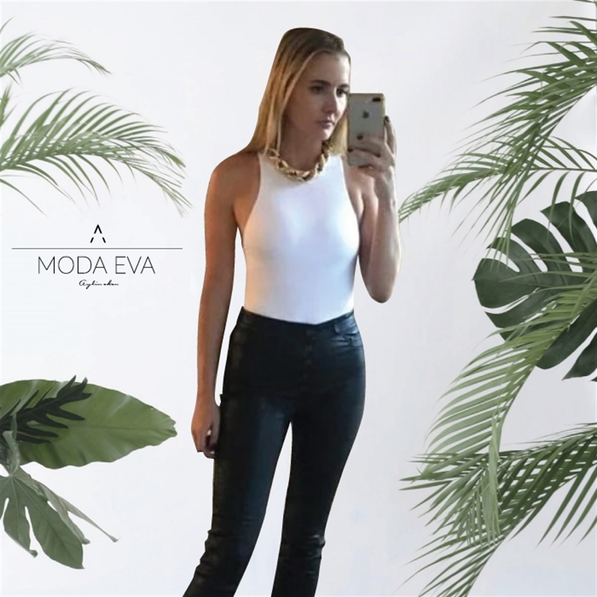  HALTER YAKA BODYSUİT