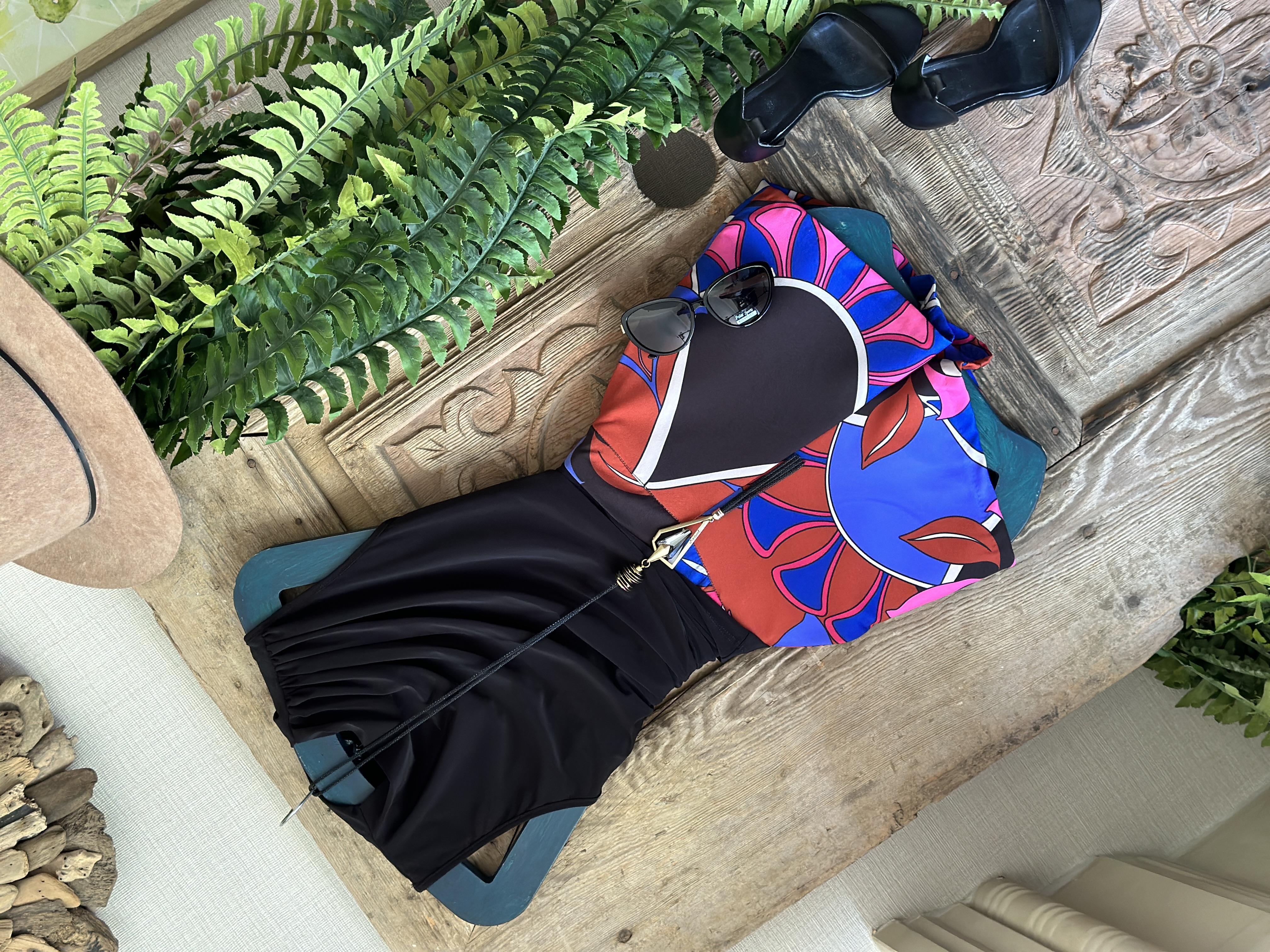 Atlas Kumaş Yüksek Bel Desenli Tasarım Şort 