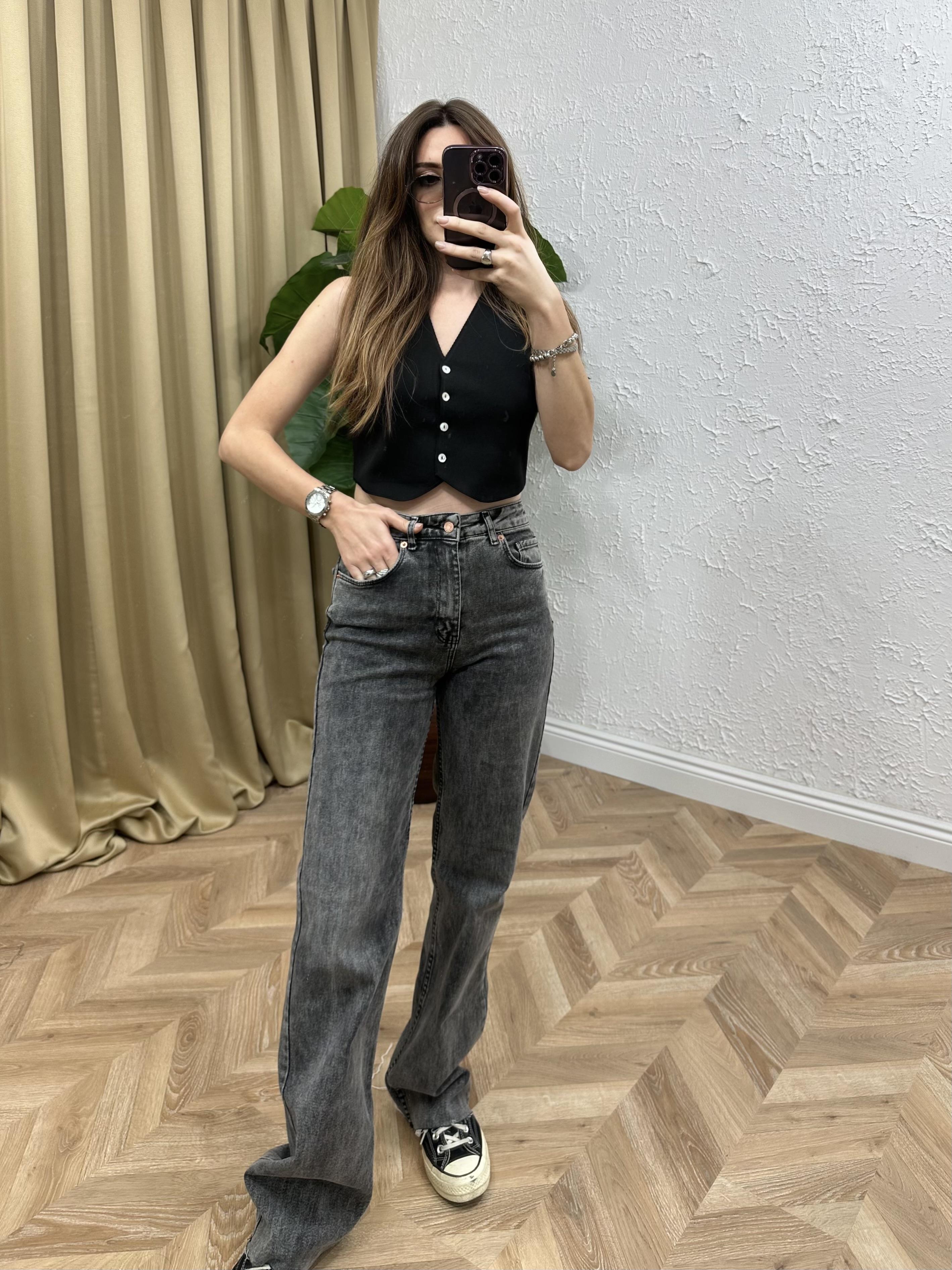 Füme Yıkamalı Straıght Jean 