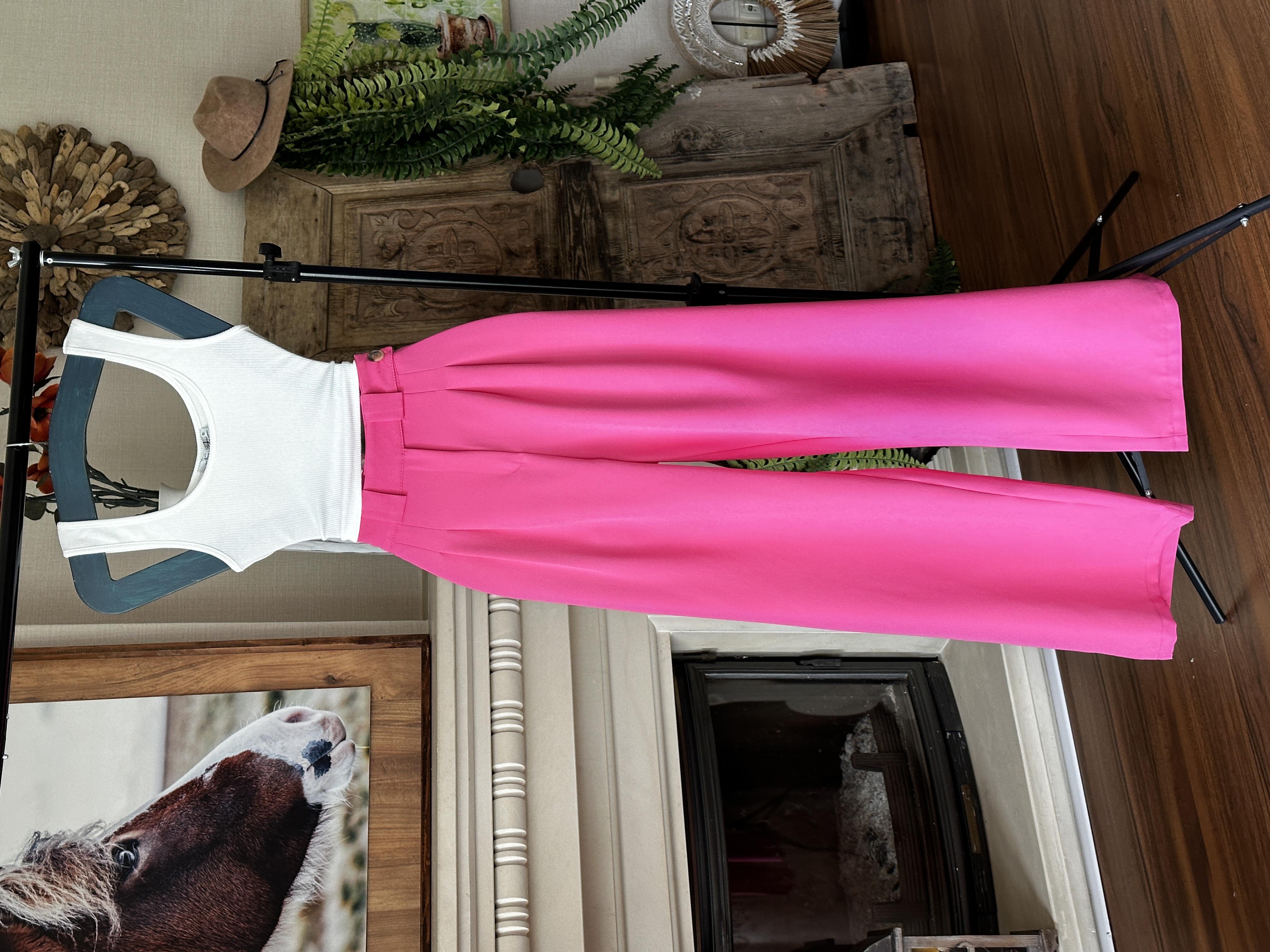 İthal Crep Kumaş Bel Detay Pileli Palazzo Pantolon 