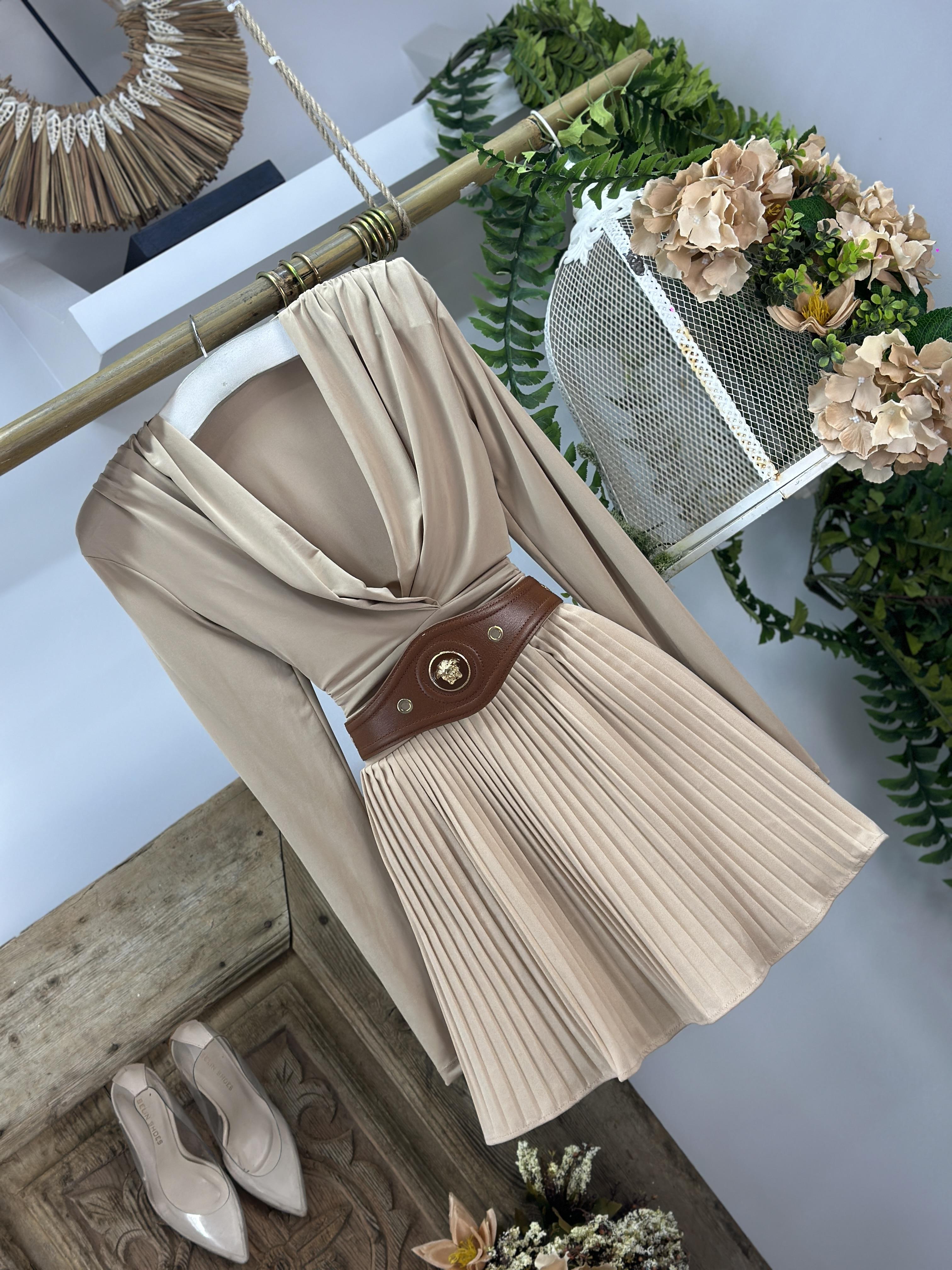 İthal Crep Kumaş İçi Şort Astarlı Pliseli Etek