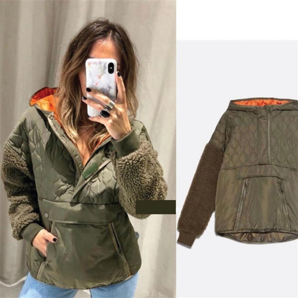 KAPŞONLU KAPİTONE KOLLAR PELUŞ MONT SWEAT