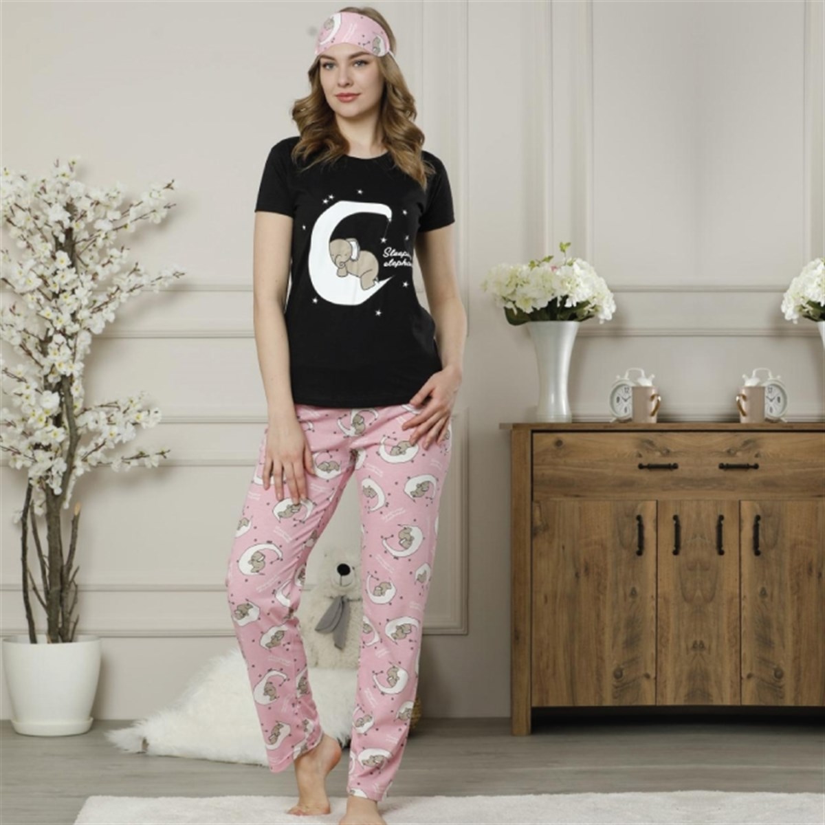 MOON 3 'LÜ PİJAMA TAKIMI