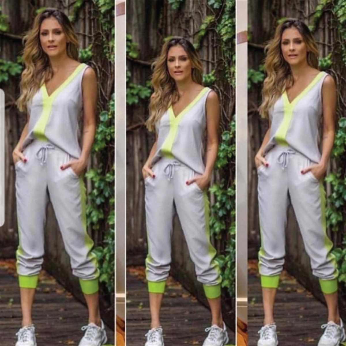 NEON ŞERİTLİ SPOR İKİLİ TAKIM 