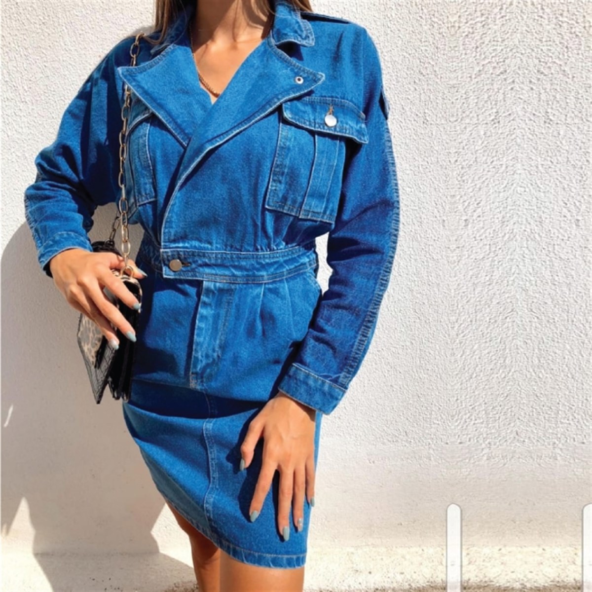 TASARIM JEAN ELBİSE