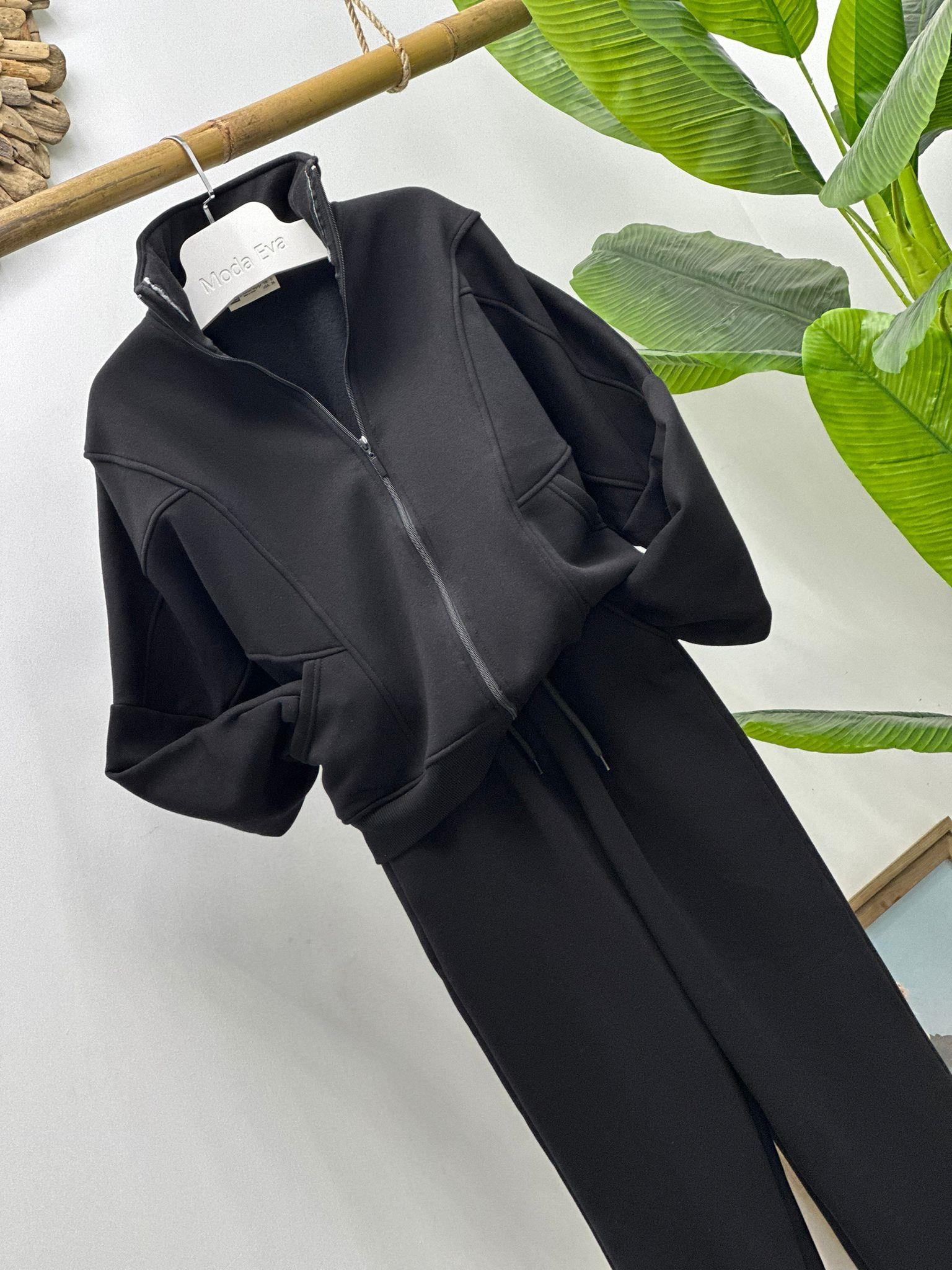 Üç İplik Dokuma İçi Şardonlu Jogger Eşofman Takım 