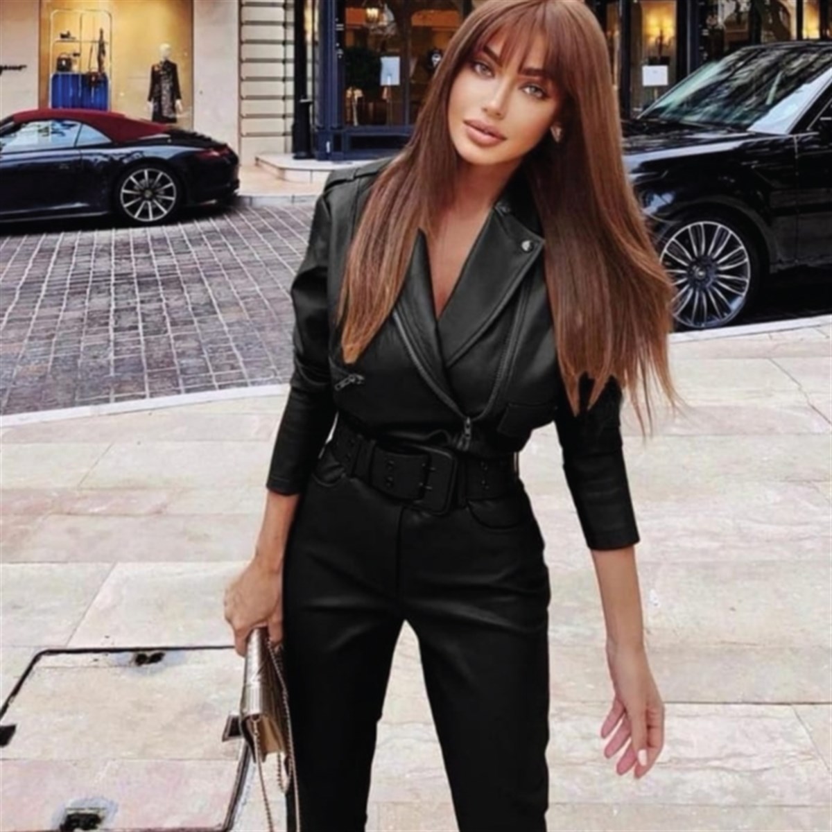 YAKA FERMUARLI DERİ TULUM