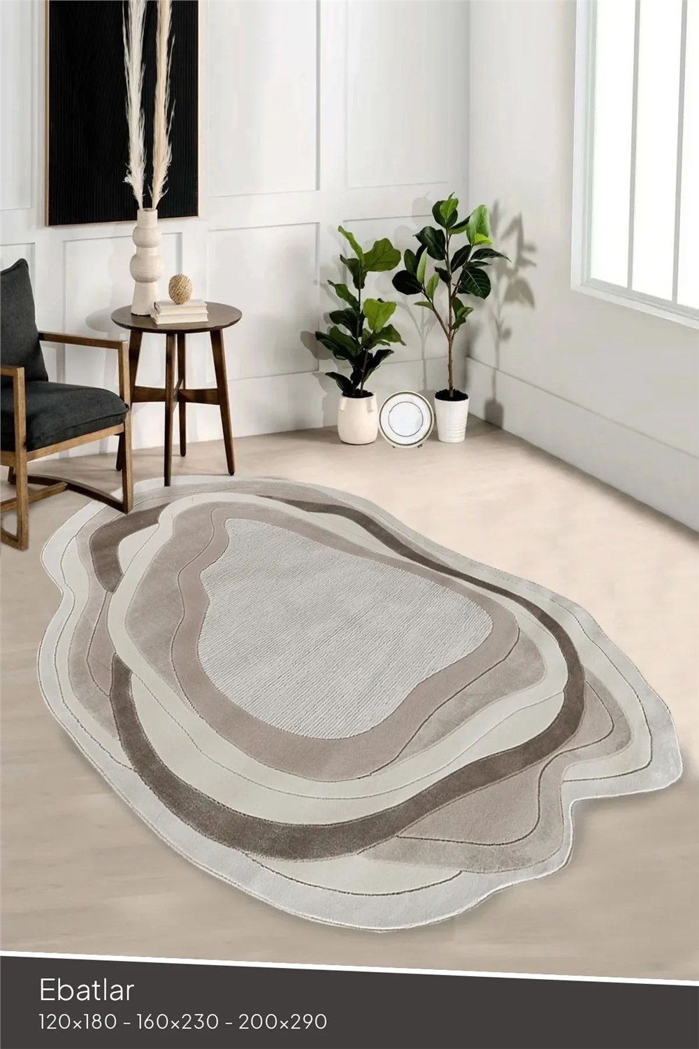 Amorf AR006 Yumuşak Dokulu Şekilli Kesim Makine Halısı