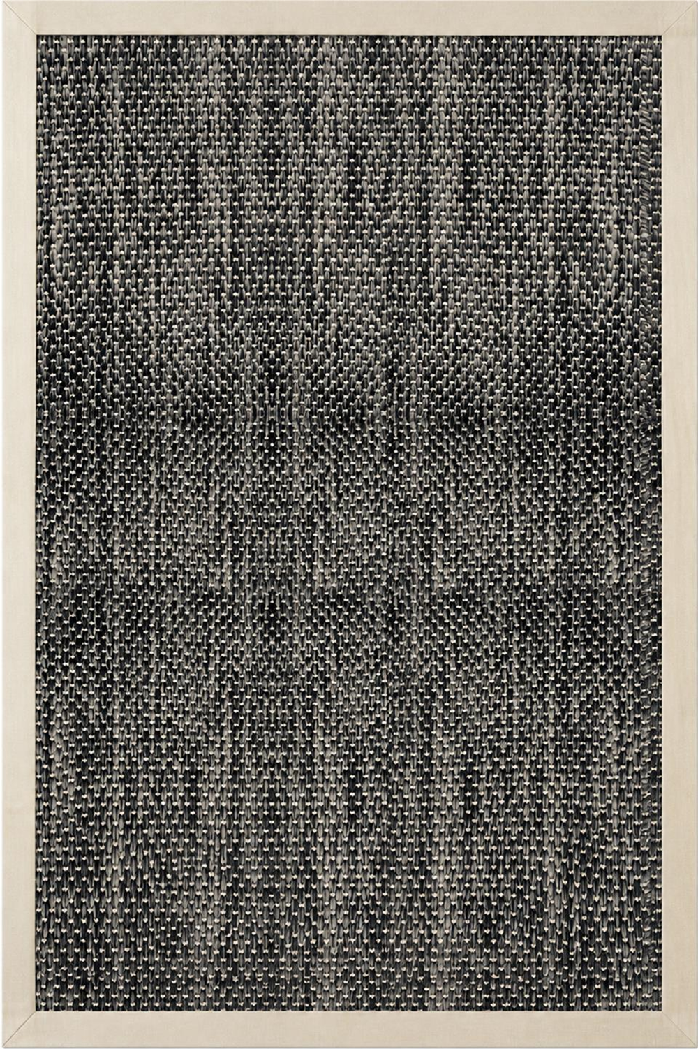 Antrasit Bordürlü Sisal Halı