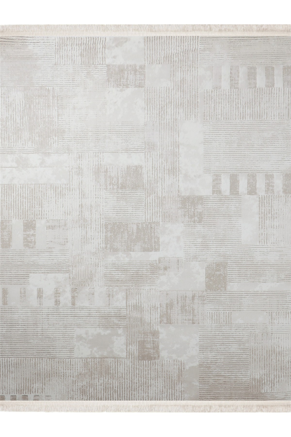 Bej Luna 8571B Microfiber Polyester Halı