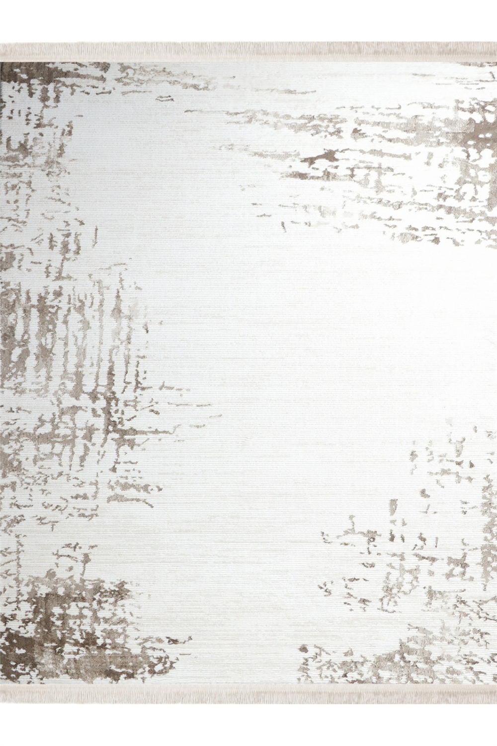 Bej Luna 8758A Microfiber Polyester Halı