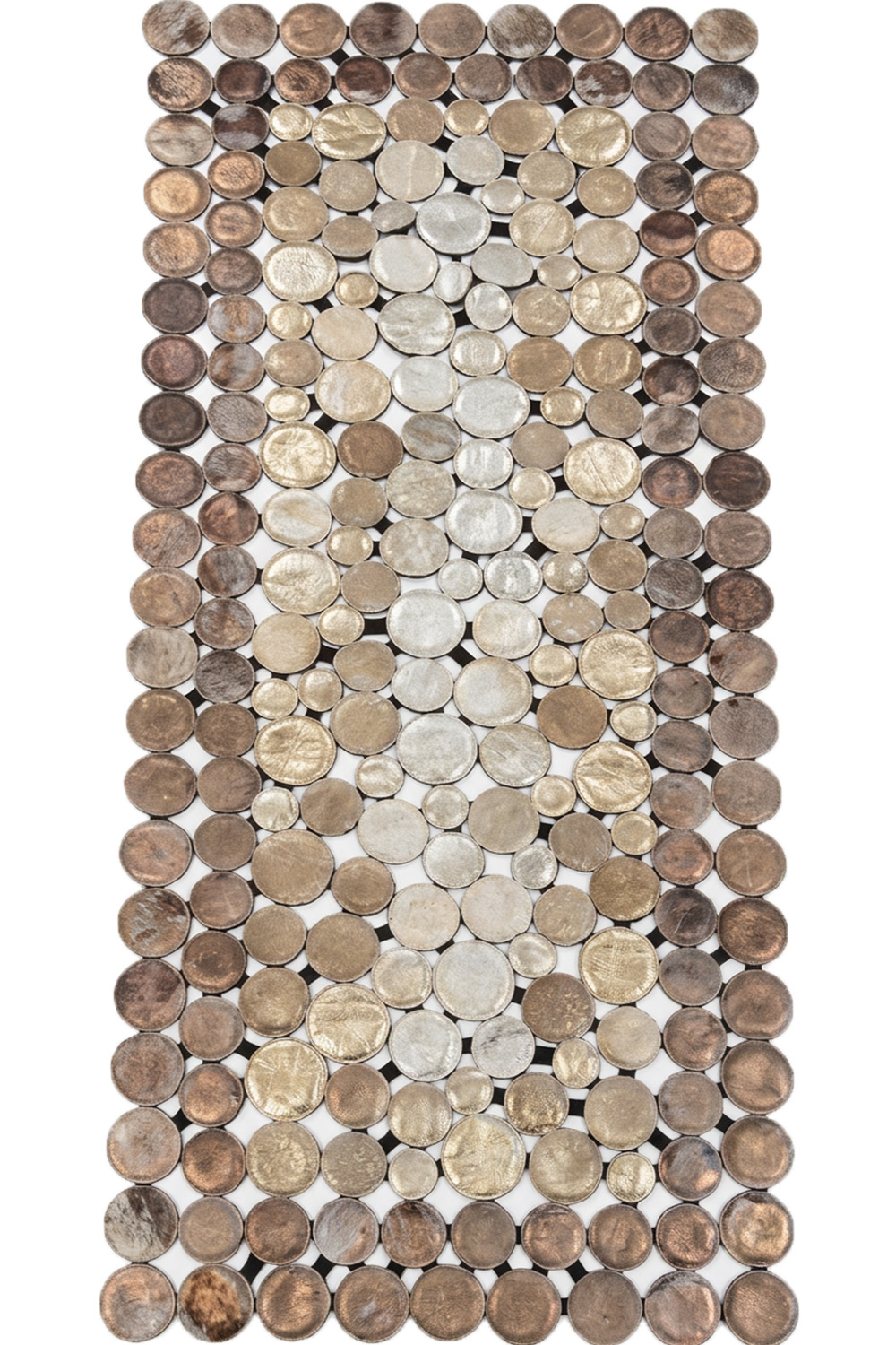 Bronz Gold Gümüş SPC %100 Dana Deri Halı