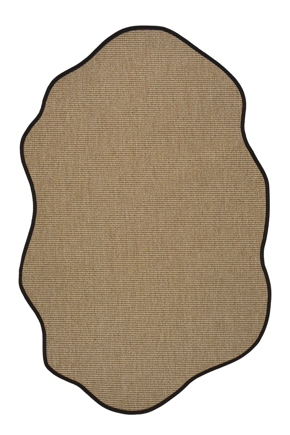 Canvas 2 Suit SU03 Jut Cotton Bordure 10 Black Amorf Sisal Halı