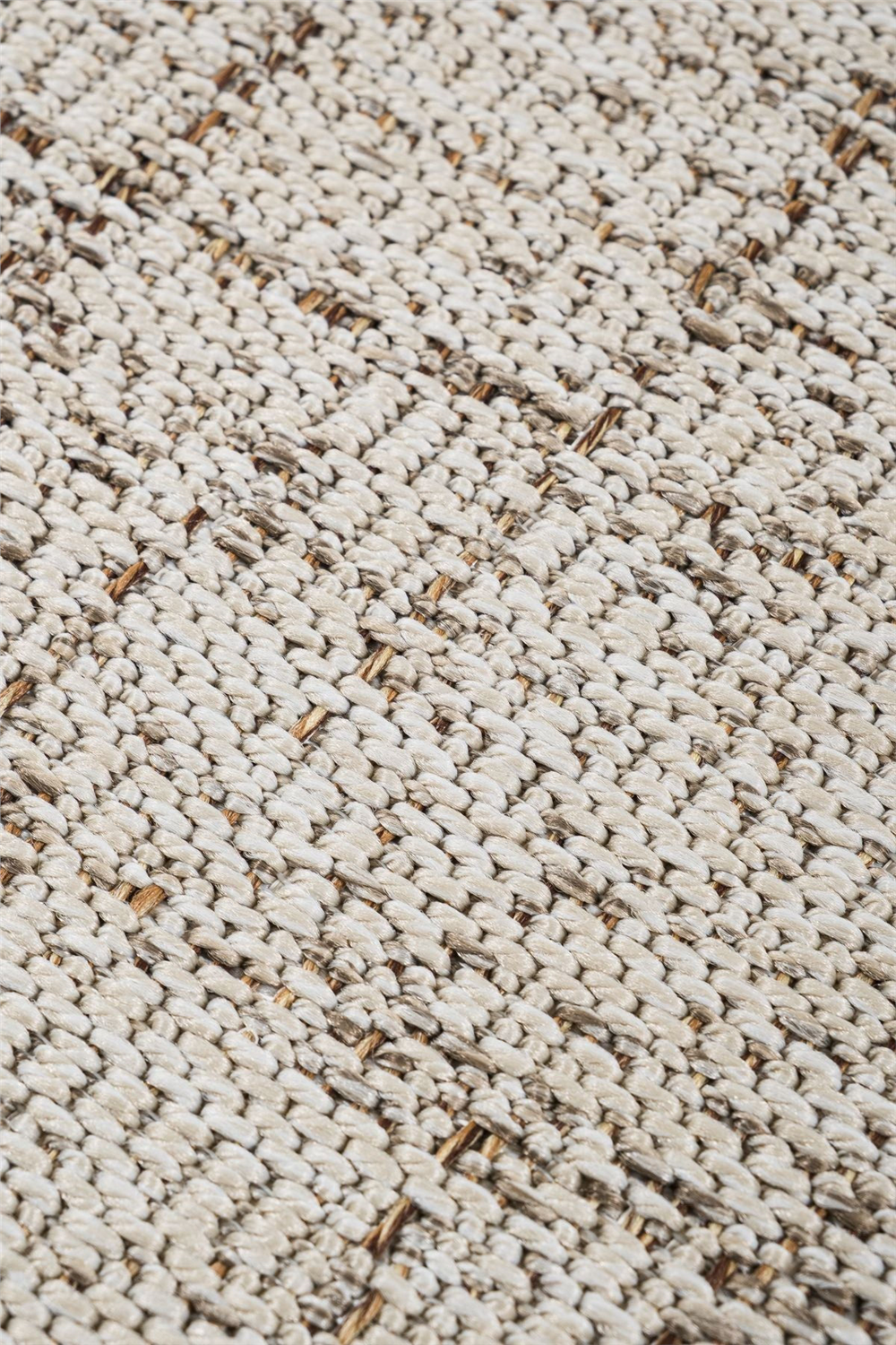 Canvas 3 Look LK01 Cream Cotton Bordure 04 Dark Beige Amorf Sisal Halı