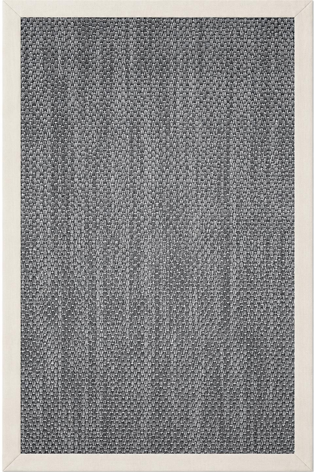 Gri Bordürlü Sisal Halı