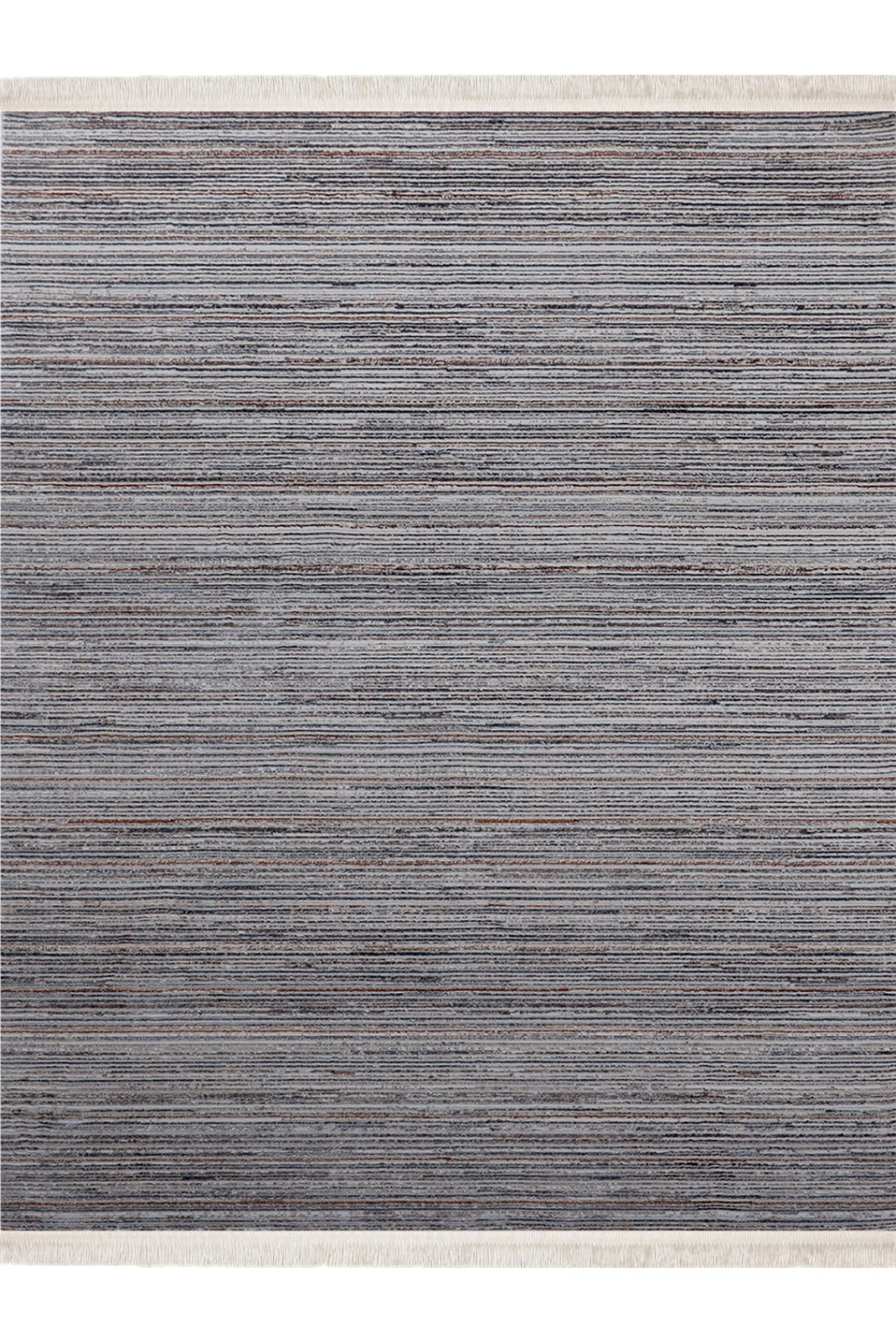 Gri Viera 8334A Merserize İplik Halı