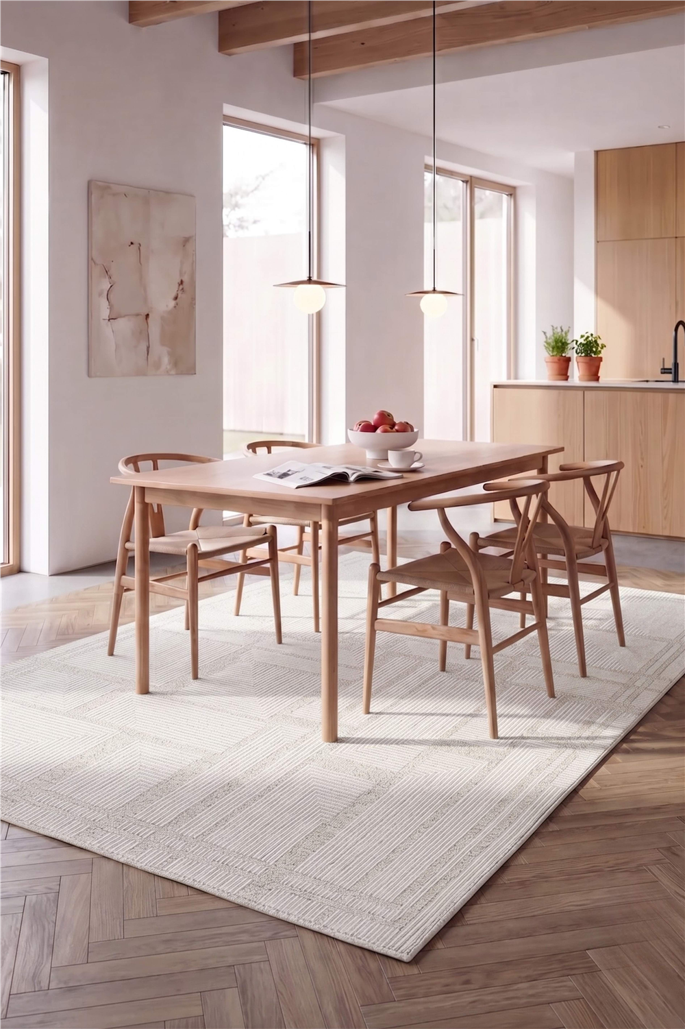 Mono Luxe 4032 Krem - Makine Halısı