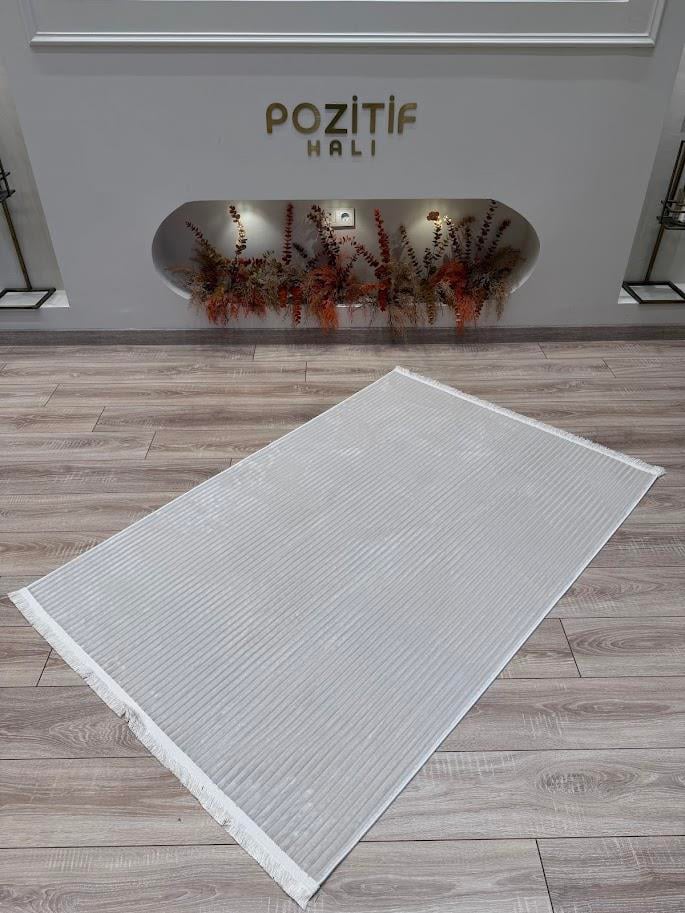 Line Peluş Yıkanabilir Halı