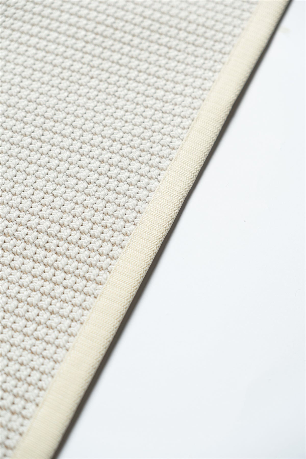 Suit SU01 Cream Biye 01 White Doğal Sisal Halı