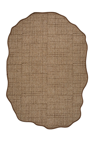Canvas 1 Look LK03 Jut Cotton Bordure 04 Dark Beige Amorf Sisal Halı