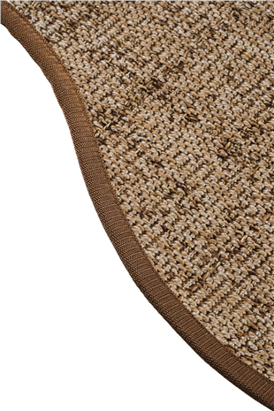 Canvas 1 Look LK03 Jut Cotton Bordure 04 Dark Beige Amorf Sisal Halı