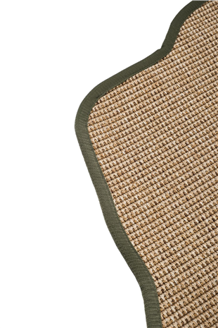 Canvas 1 Suit SU03 Jut Cotton Bordure 03 Green Amorf Sisal Halı