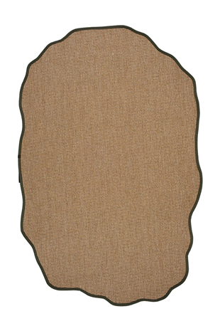 Canvas 1 Suit SU03 Jut Cotton Bordure 03 Green Amorf Sisal Halı