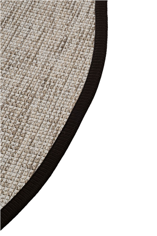 Canvas 2 Judy JD02 Natural Cotton Bordure 10 Black Amorf Sisal Halı