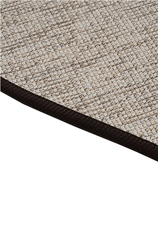 Canvas 2 Judy JD02 Natural Cotton Bordure 10 Black Amorf Sisal Halı