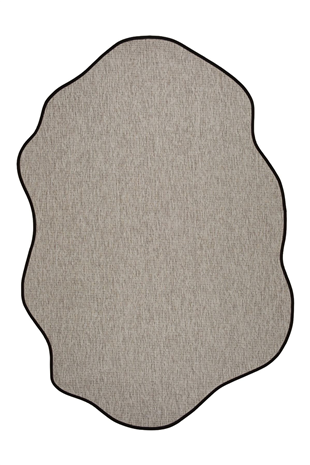 Canvas 2 Judy JD02 Natural Cotton Bordure 10 Black Amorf Sisal Halı