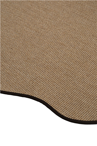 Canvas 2 Suit SU03 Jut Cotton Bordure 10 Black Amorf Sisal Halı