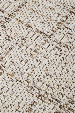 Canvas 3 Look LK01 Cream Cotton Bordure 04 Dark Beige Amorf Sisal Halı
