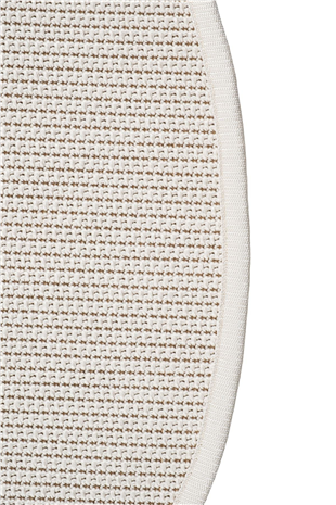 Canvas 3 Suit SU01 Cream Cotton Bordure 01 White Amorf Sisal Halı