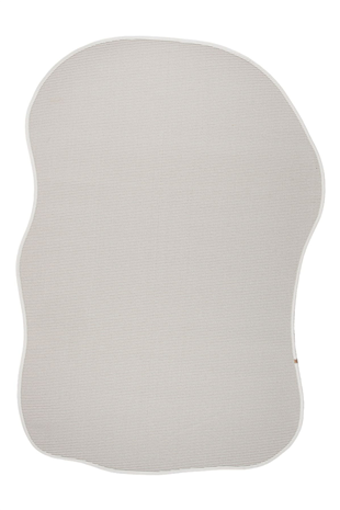 Canvas 3 Suit SU01 Cream Cotton Bordure 01 White Amorf Sisal Halı