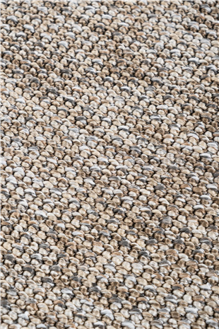 Canvas 4 Judy JD02 Natural Cotton Bordure 08 Anthracite Amorf Sisal Halı