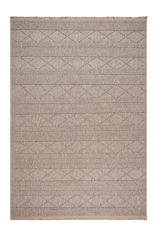 Marie MR01 Beige Makrome Dokumalı Makine Halısı