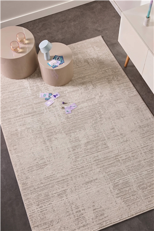 Mono Luxe 4071 Krem - Makine Halısı